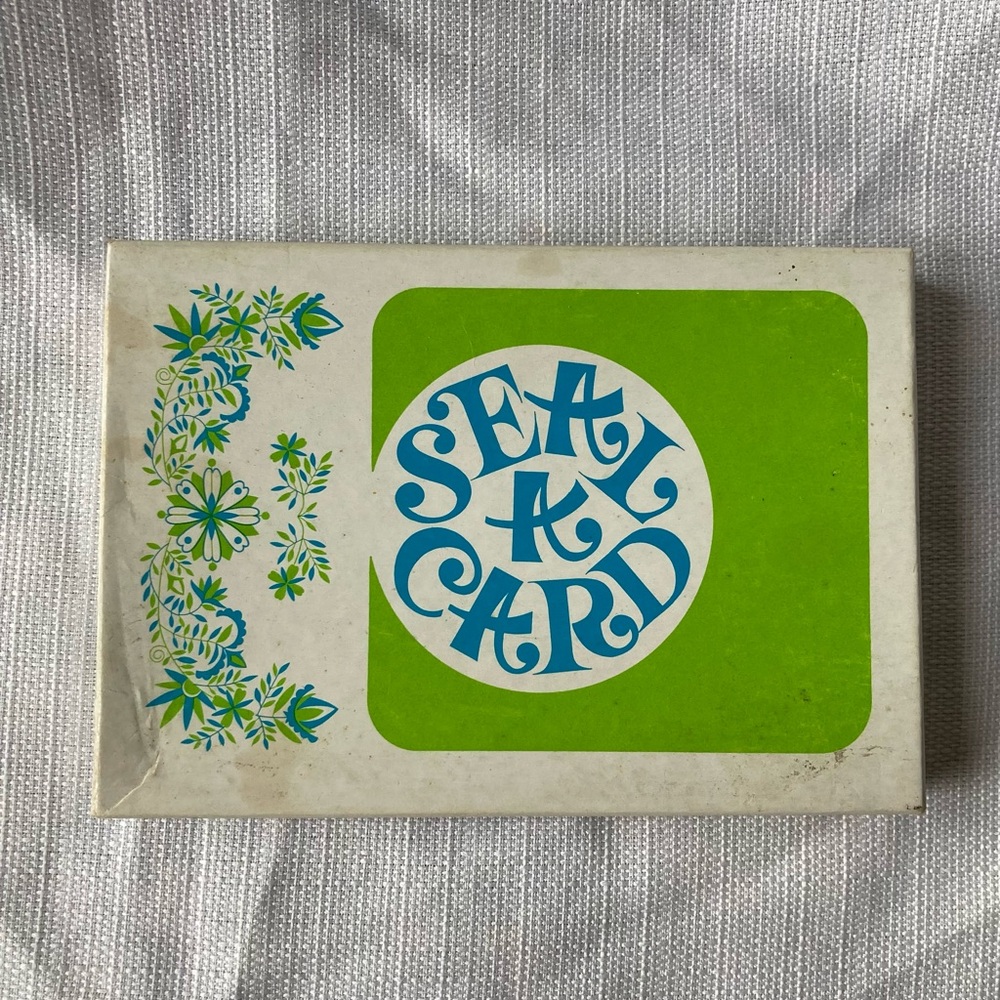 Vintage Current Inc. Seal A Card Postalette Note Card Stationary Set!